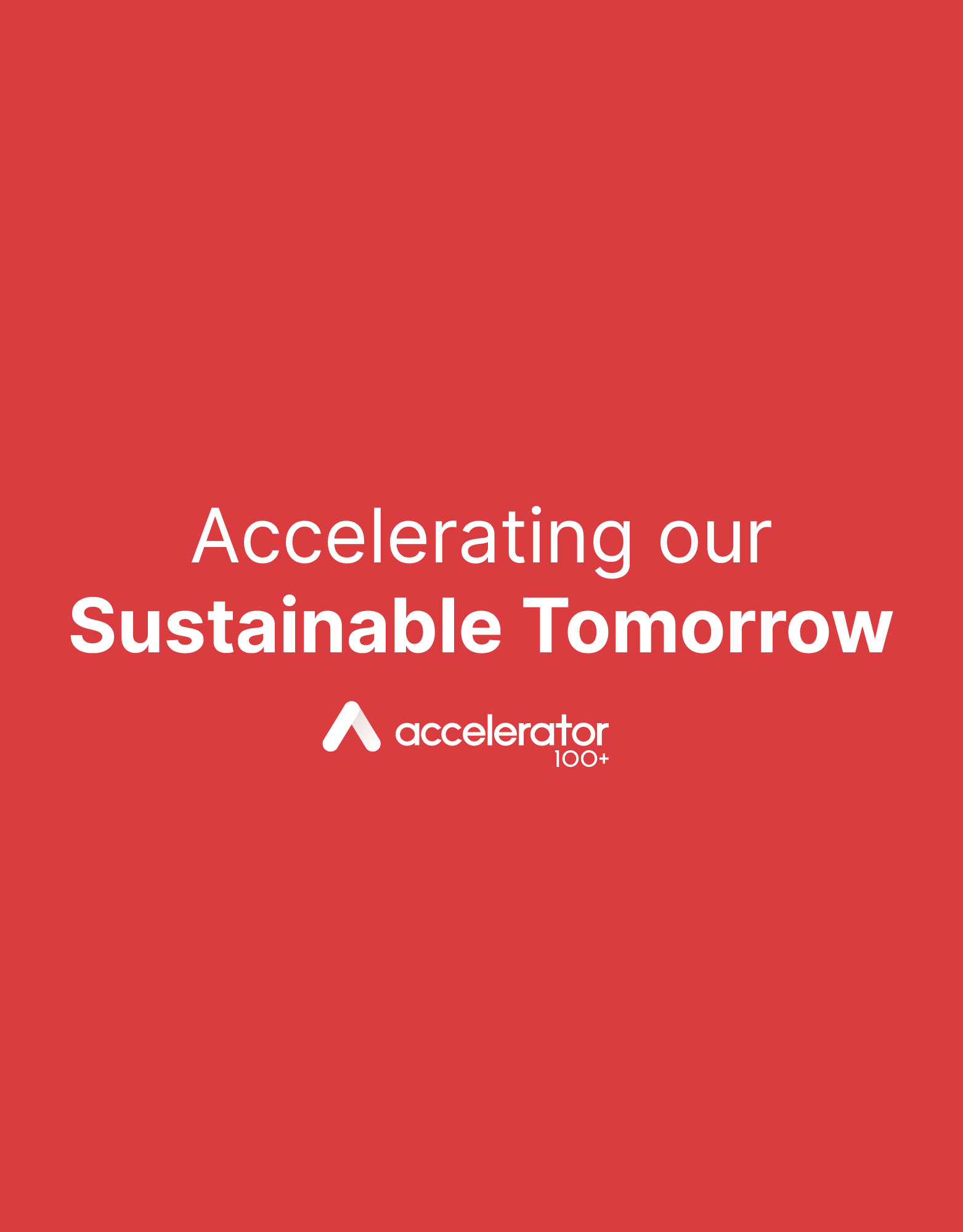 Accelerating Our Sustainable Tomorrow